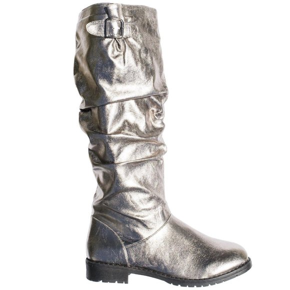Shoes - Metallic Riding Boot Sizes6-10
